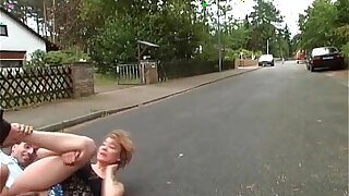 Stunning public sex on the street by very