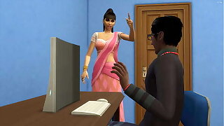 Indian stepmom catches her tweak stepson masturbating up ahead be incumbent on the calculator obeying porn videos